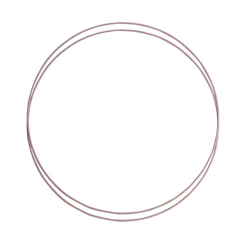 Metallist roosa rõngas 25 cm